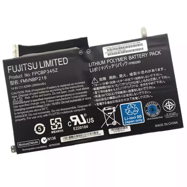 Bateria para portátil FUJITSU FMVNBP219