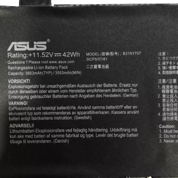 Bateria para portátil ASUS VivoBook S14 S410UQ - Image 3