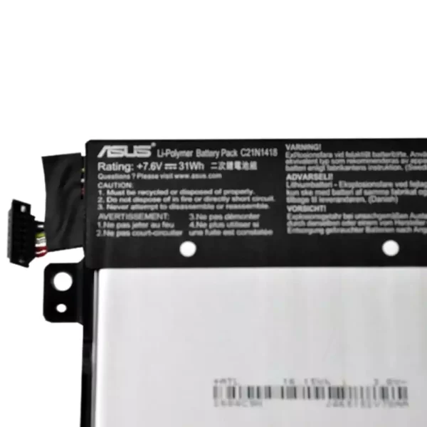 Bateria para portátil ASUS C21N1418 - Image 3