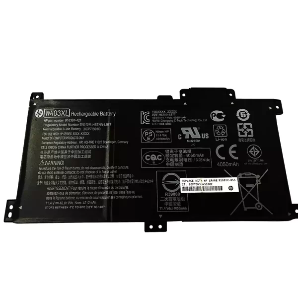 Bateria para portátil HP WA03XL