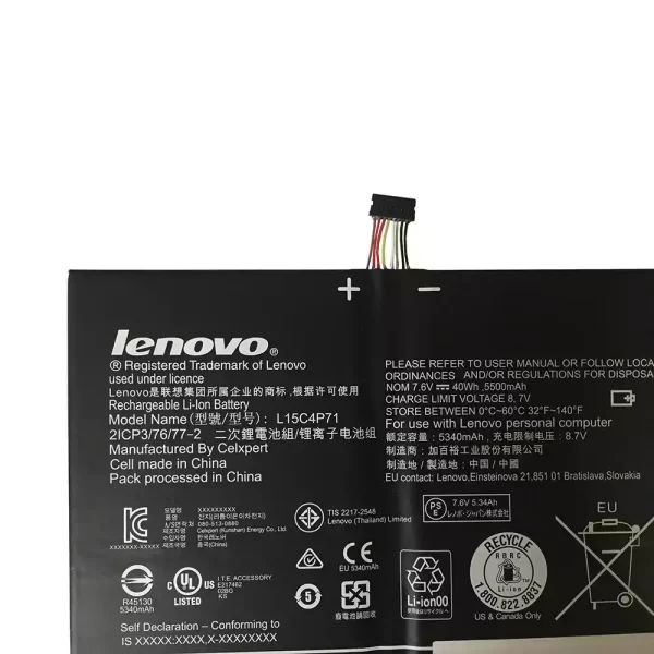 Bateria para portátil LENOVO Miix 700-12ISK - Image 3