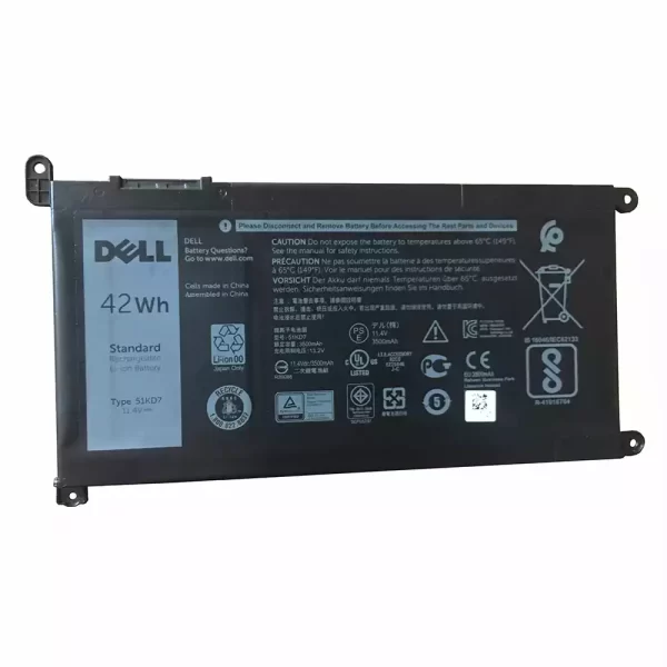 Bateria para portátil DELL 51KD7