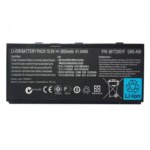 Bateria para portátil GIGABYTE 961T2001F