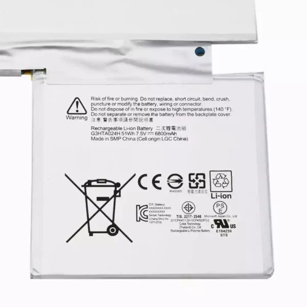 Bateria para portátil Microsoft Surface BOOK - Image 3