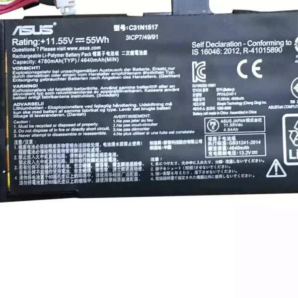 Bateria para portátil ASUS C31N1517 - Image 3