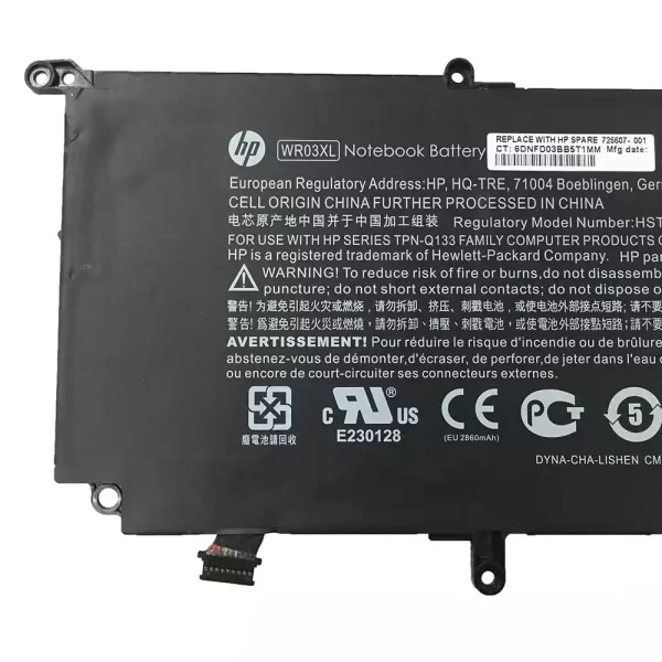 Bateria para portátil HP WR03XL - Image 3