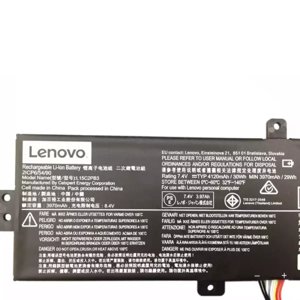 Bateria para portátil LENOVO L15C2PB3,L15M2PB3 - Image 3