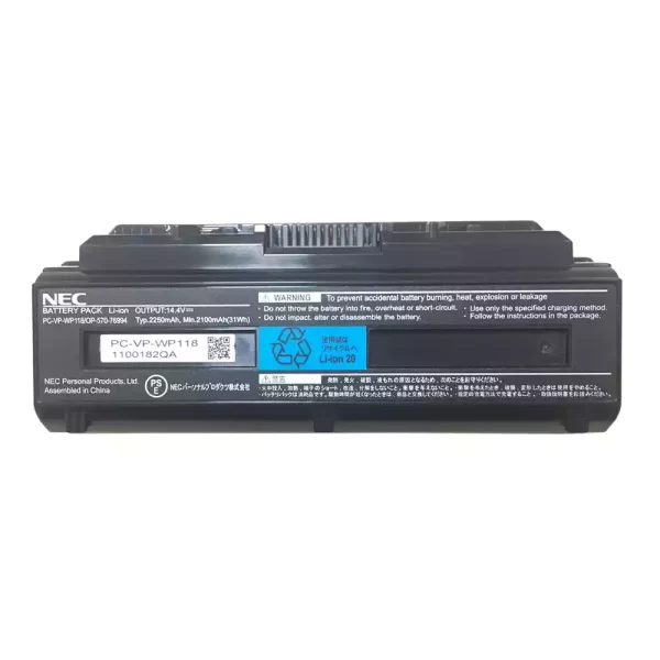 Bateria para portátil NEC PC-VP-WP118,OP-570-76994