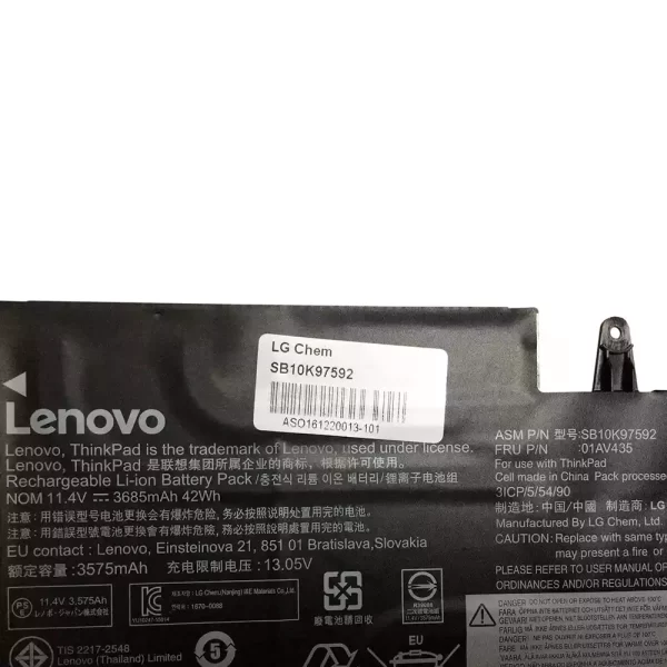 Bateria para portátil LENOVO ThinkPad New S2 2018 - Image 3