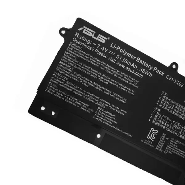 Bateria para portátil ASUS S200,S200E,X201E,X201E,X202E,Q200E - Image 3