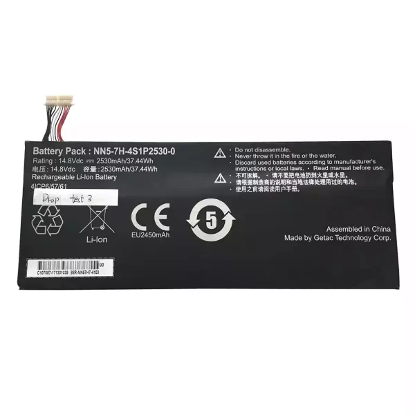 Bateria para portátil Getac NN5-7H-4S1P2530-00