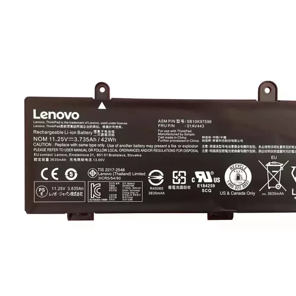 Bateria para portátil LENOVO SB10K97595,SB10K97596 - Image 3