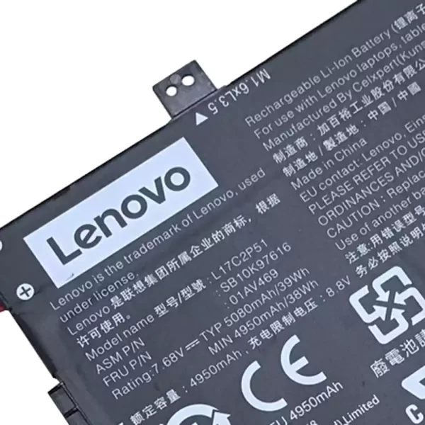 Bateria para portátil LENOVO L17C2P51,L17S2P51 - Image 3