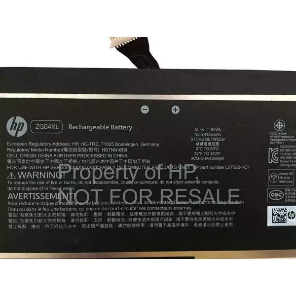 Bateria para portátil HP ZG04XL - Image 3