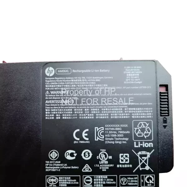 Bateria para portátil HP Zbook 17 G5 - Image 3