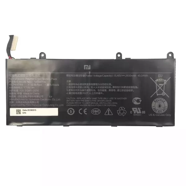 Bateria para portátil Xiaomi MI Ruby 15.6"