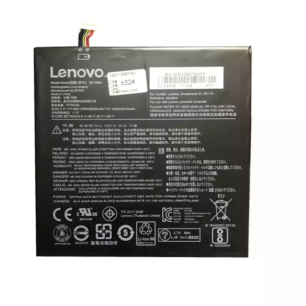 Bateria para portátil LENOVO 0813008