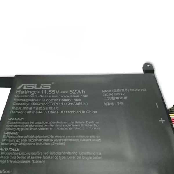 Bateria para portátil ASUS C31N1703 - Image 3