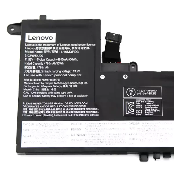 Bateria para portátil LENOVO XiaoXin pro 13 2019 2020 - Image 3