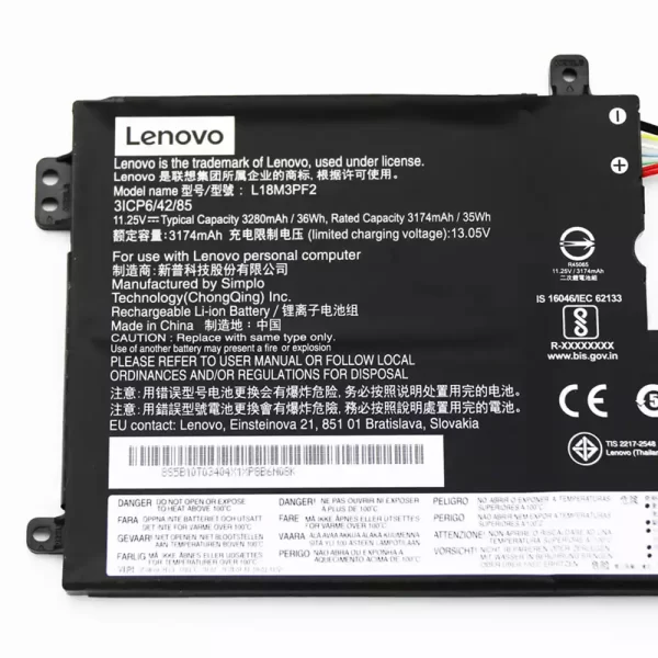 Bateria para portátil LENOVO L18M3PF2 - Image 3