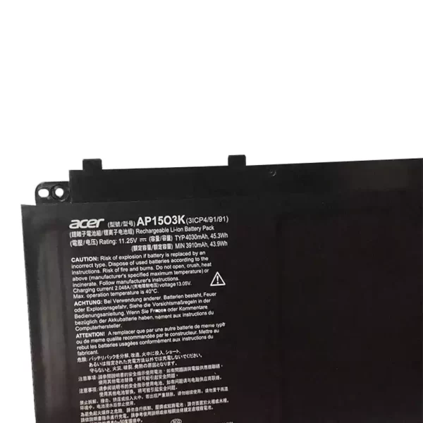 Bateria para portátil Acer AP15O3K AP1503K - Image 3