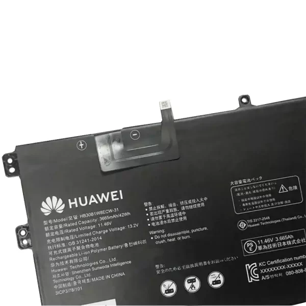 Bateria para portátil HUAWEI HB30B1W8ECW-31 - Image 3