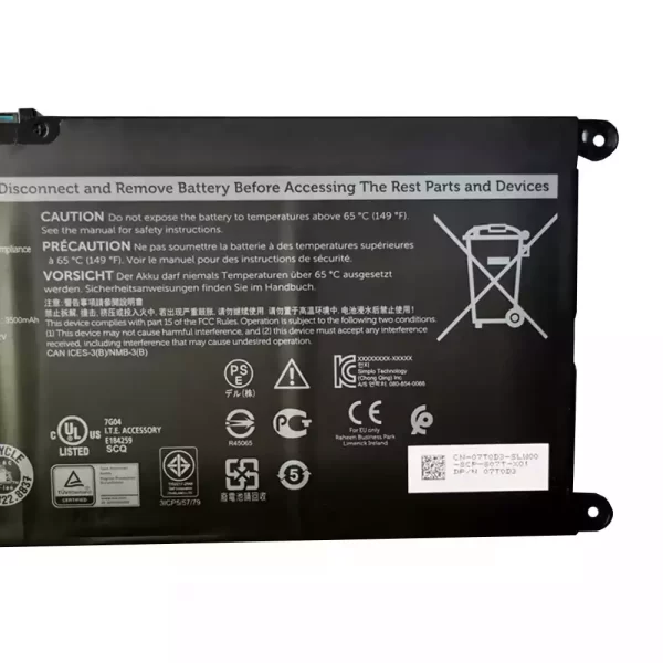 Bateria para portátil DELL Inspiron 5488,Inspiron 5493,Inspiron 5593 - Image 4