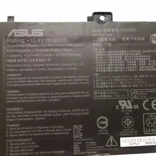 Bateria para portátil ASUS C41N1903 - Image 3