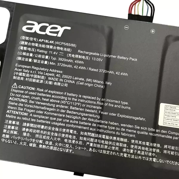 Bateria para portátil ACER AP18L4K - Image 3