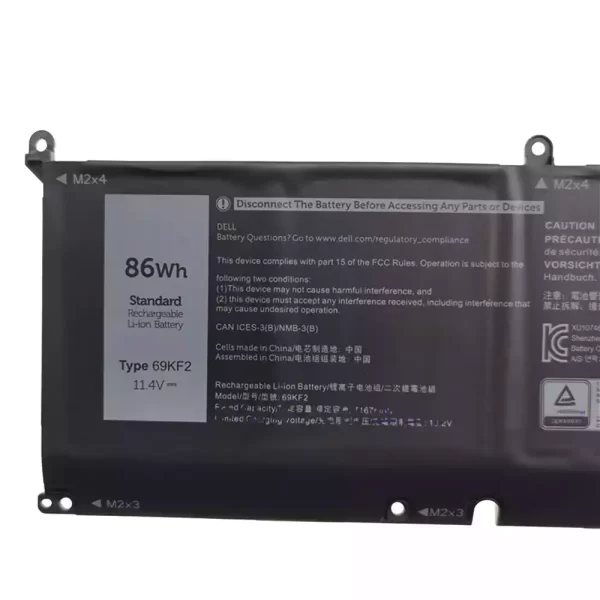 Bateria para portátil Dell 69KF2 - Image 3