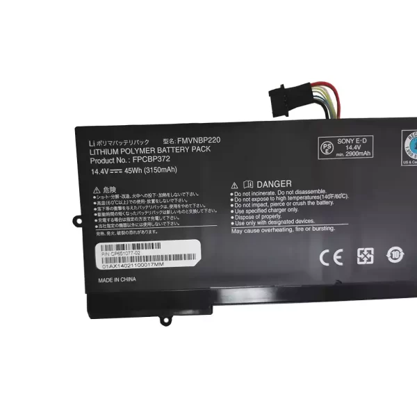 Bateria para portátil FUJITSU FMVNBP220 FPCBP372 FPB0281 - Image 3