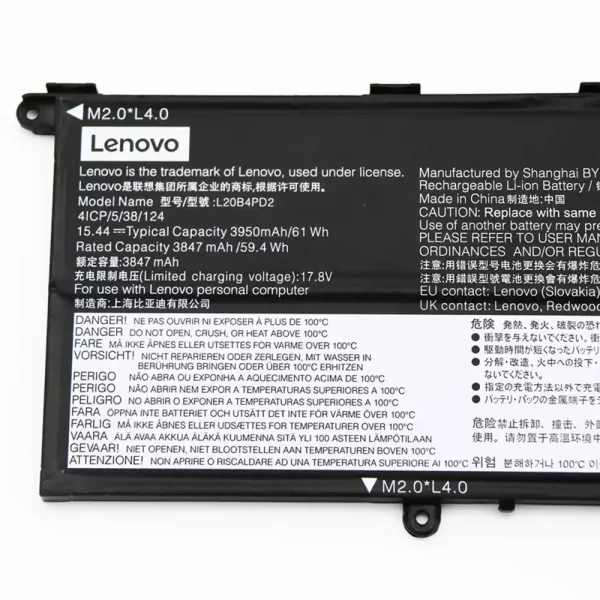 Bateria para portátil LENOVO L20B4PD2 L20D4PD2 L20C4PD2 - Image 3