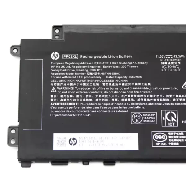 Bateria para portátil HP PV03XL PP03XL - Image 3