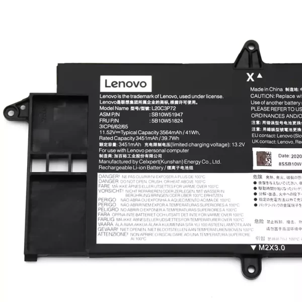 Bateria para portátil LENOVO L20C3P72 L20M3P72 L20D3P72 - Image 3