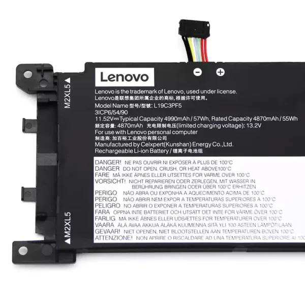 Bateria para portátil LENOVO L19C3PF5 L19C3PF4 L19M3PF5 - Image 2