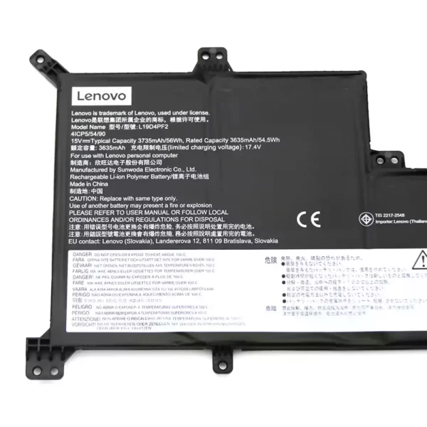 Bateria para portátil LENOVO L19D4PF2 L19L4PF2 5B10W89846 SB10W89847 - Image 3