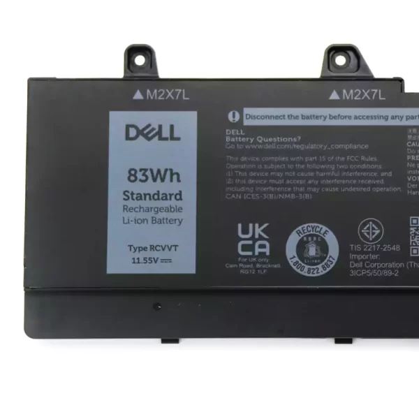 Bateria para portátil DELL RCVVT - Image 3