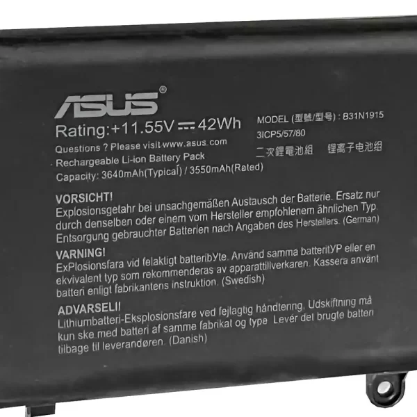 Bateria para portátil ASUS B31N1915 0B200-03760000 BR1100CKA - Image 3