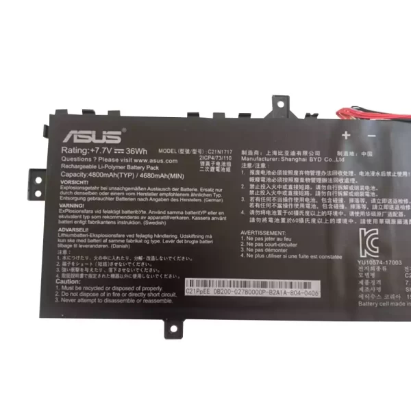 Bateria para portátil ASUS VIVOBOOK FLIP TP202 TP202NA - Image 3