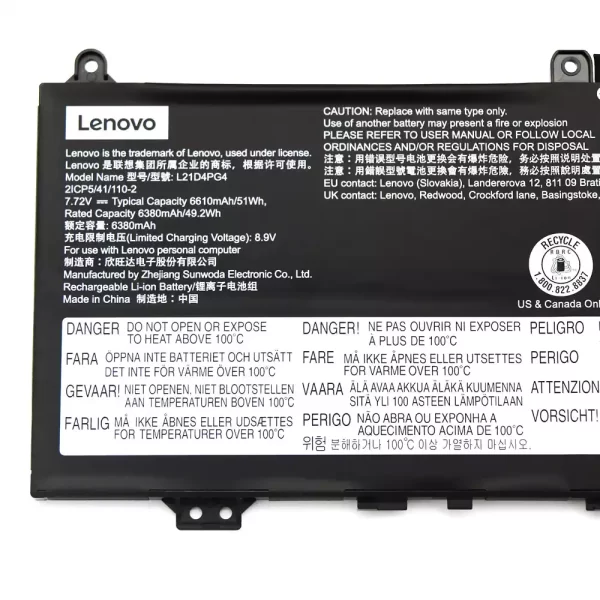 Bateria para portátil LENOVO L21C4PG4,L21D4PG4,L21L4PG4,L21M4PG4 - Image 3