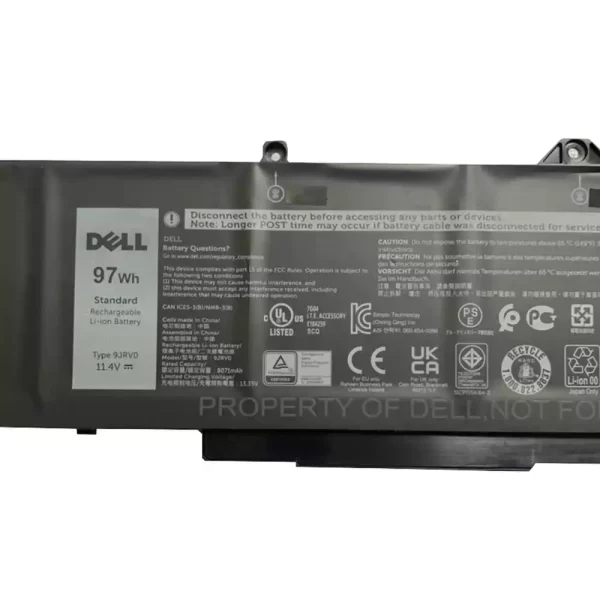 Bateria para portátil DELL 9JRV0 9JRVO - Image 3