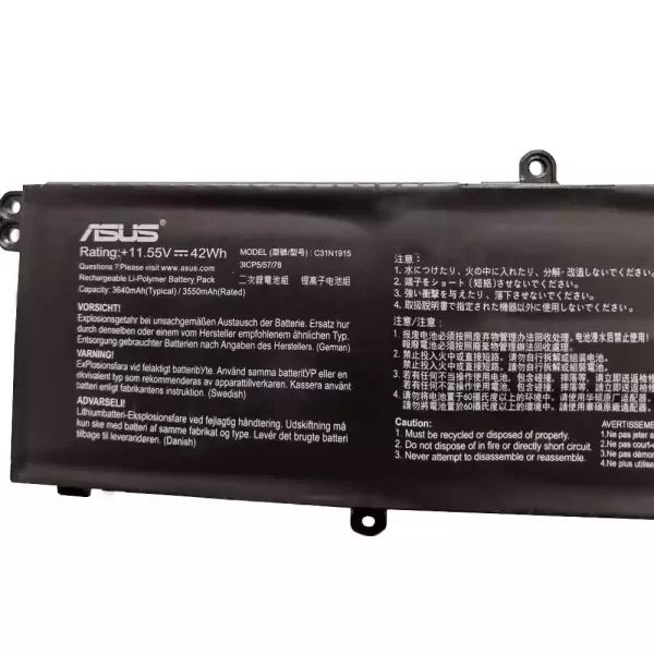 Bateria para portátil ASUS C31N1915 - Image 2