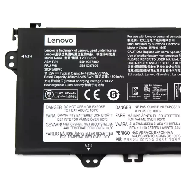 Bateria para portátil LENOVO Vilboz14,SB11B36303 SB11B36307 5B11C87807 - Image 3