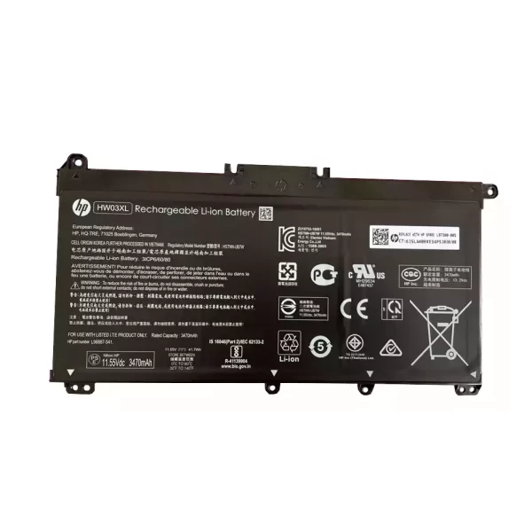 Bateria para portátil HP TPN-C131 TPN-Q188 TPN-190 TPN-191