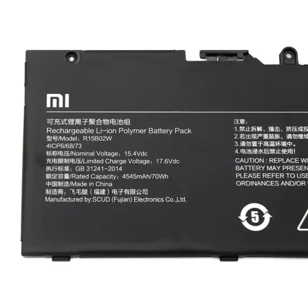 Bateria para portátil XIAOMI RedmiBook Pro 15 2021 i5-11300H i7-11370H - Image 3