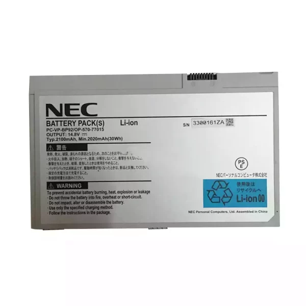 Bateria para portátil NEC PC-VP-BP92 OP-570-77015