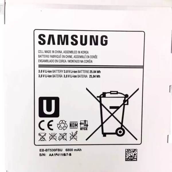 Bateria do tablet SAMSUNG SM-T530,SM-T531,SM-T535 - Image 3