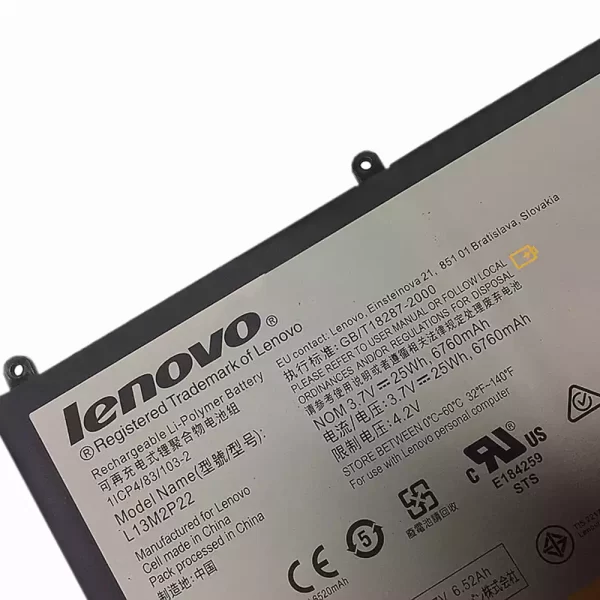 Bateria do tablet LENOVO L13M2P22 - Image 3