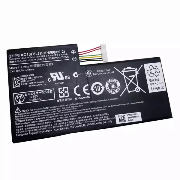 Bateria do tablet ACER AC13F8L