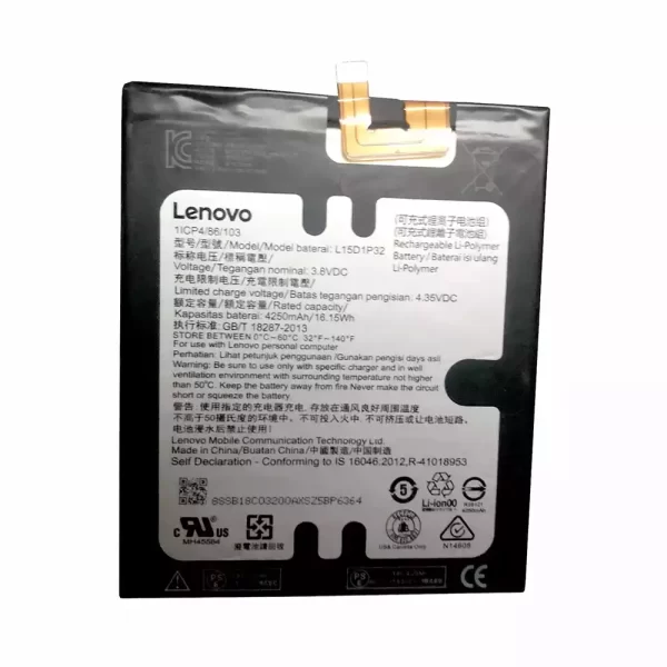 Bateria do tablet LENOVO L15D1P32